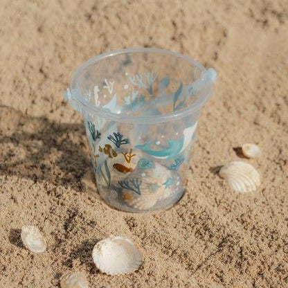 Secchiello trasparente 19 cm blu
