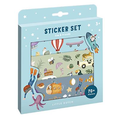 Set stickers 3 scenari Jim & Friends