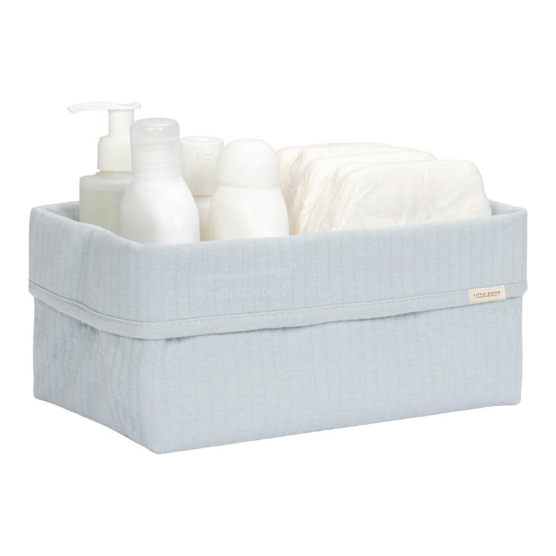 Cesto portaoggetti grande Soft blue