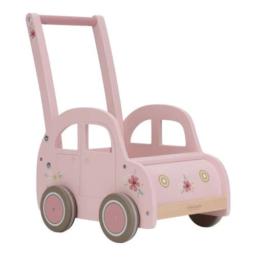 Carrellino primi passi macchina rosa