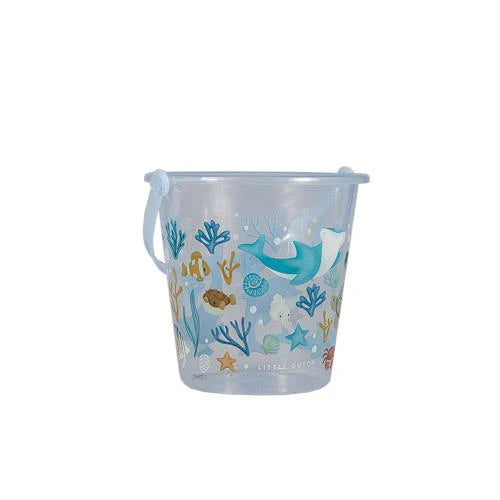 Secchiello trasparente 19 cm blu