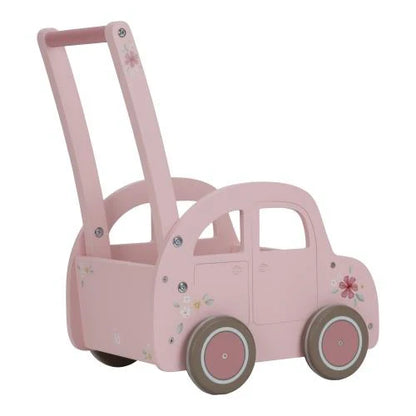 Carrellino primi passi macchina rosa