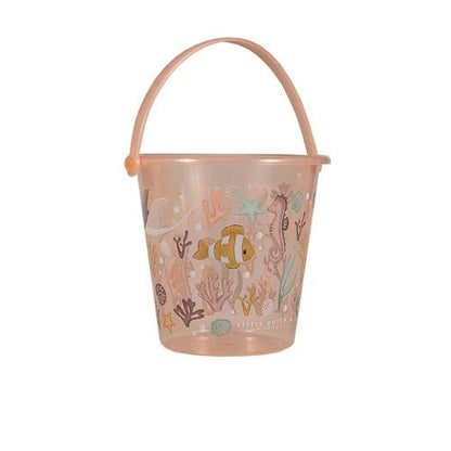 Secchiello trasparente 19 cm rosa