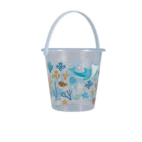 Secchiello trasparente 19 cm blu