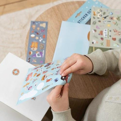 Set stickers 3 scenari Jim & Friends