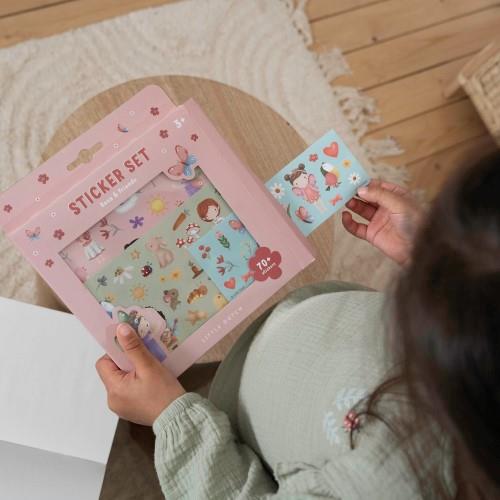 Set stickers 3 scenari Rosa & Friends