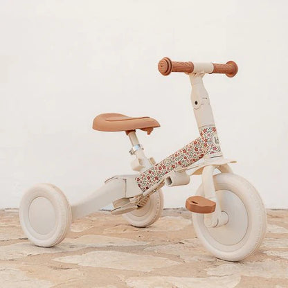 Triciclo 4 in 1 bianco a fiori