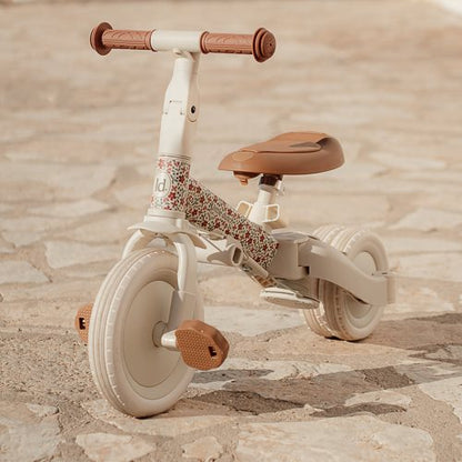 Triciclo 4 in 1 bianco a fiori