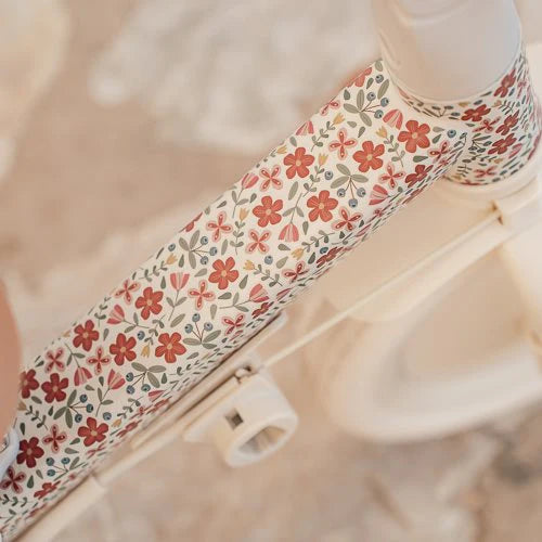 Triciclo 4 in 1 bianco a fiori