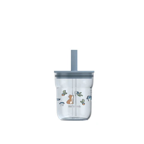 Bicchiere con cannuccia 250 ml Forest Friends