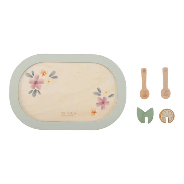 Servizio da thè in legno