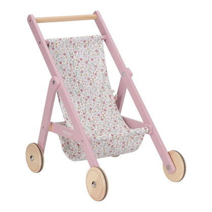 Passeggino per bambole in legno