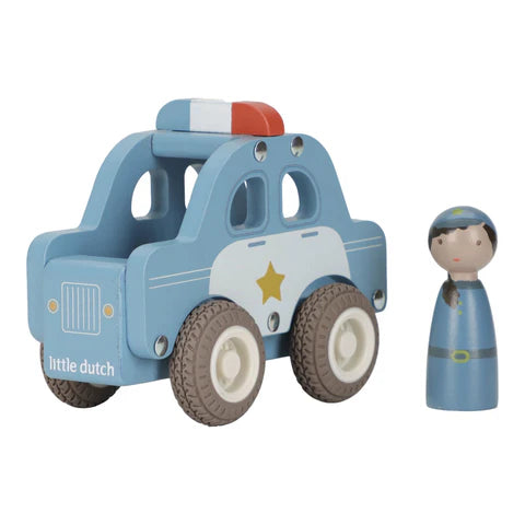 Macchina della polizia di legno