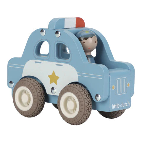 Macchina della polizia di legno