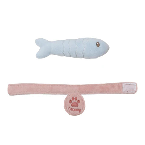 Peluche gatto Marley con trasportino