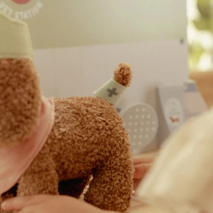 Peluche cane Jackie con trasportino