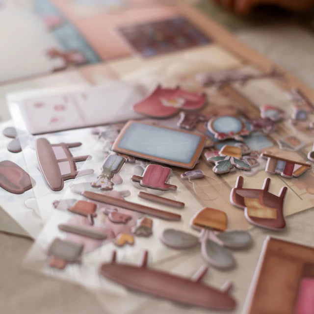 Libro con adesivi riutilzzabili Rosa