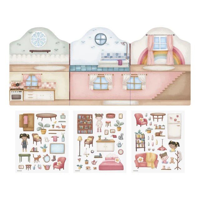 Libro con adesivi riutilzzabili Rosa