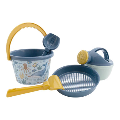 Set giochi da spiaggia 5 pezzi blu