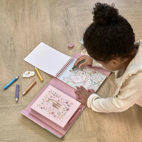 Libro da colorare Rosa (con stickers)