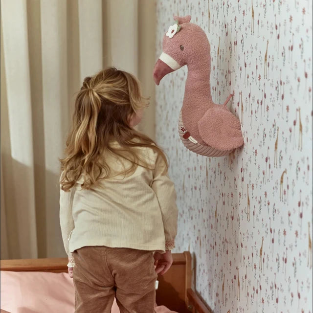 Peluche fenicottero da parete