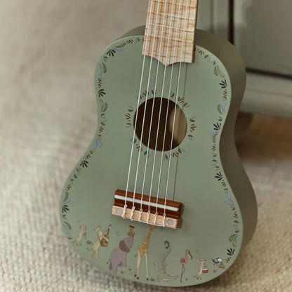 Chitarra in legno verde