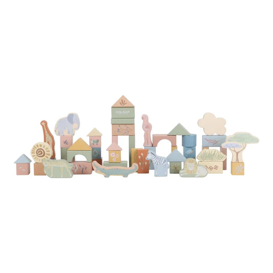 Cubetti da costruzioni in legno Forest Friends
