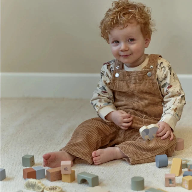 Cubetti da costruzioni in legno Forest Friends