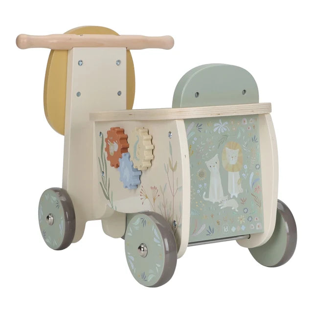 Leone in legno cavalcabile