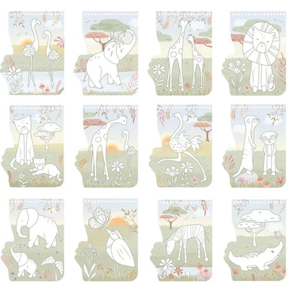 Libro da colorare Flamingo