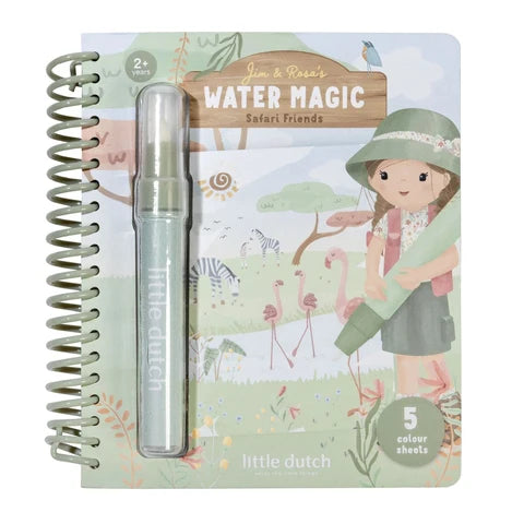 Libro magico ad acqua Safari Rosa