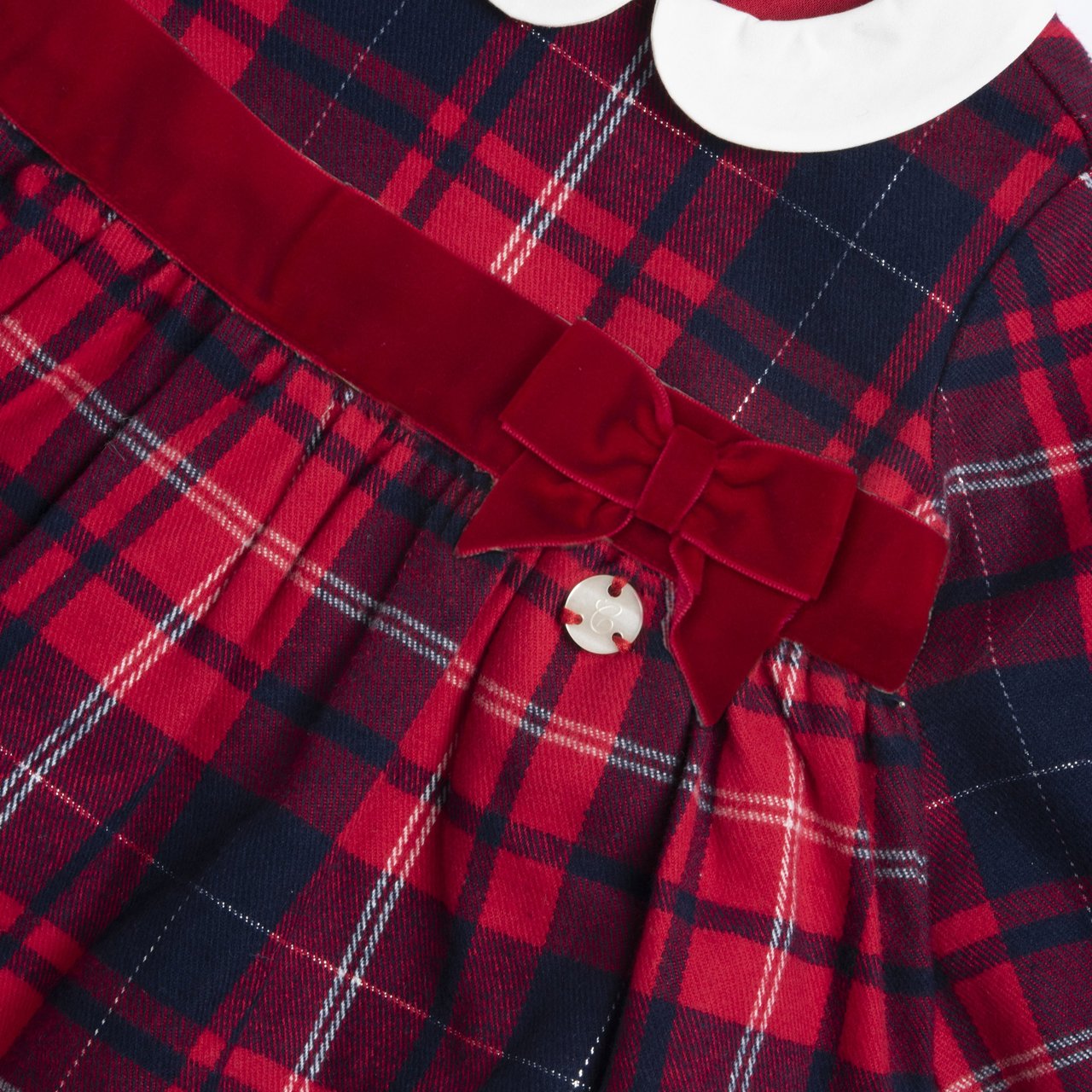 Abito natalizio in tartan Chicco