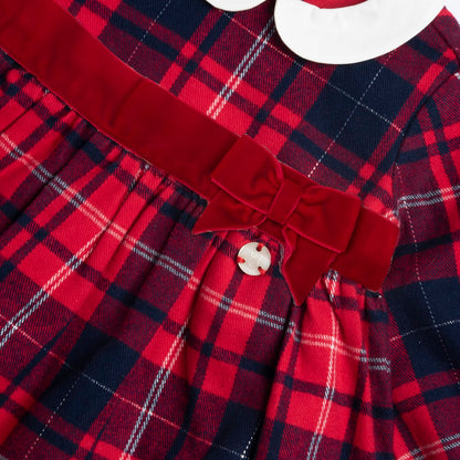 Abito natalizio in tartan Chicco