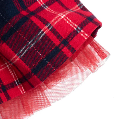 Abito natalizio in tartan Chicco