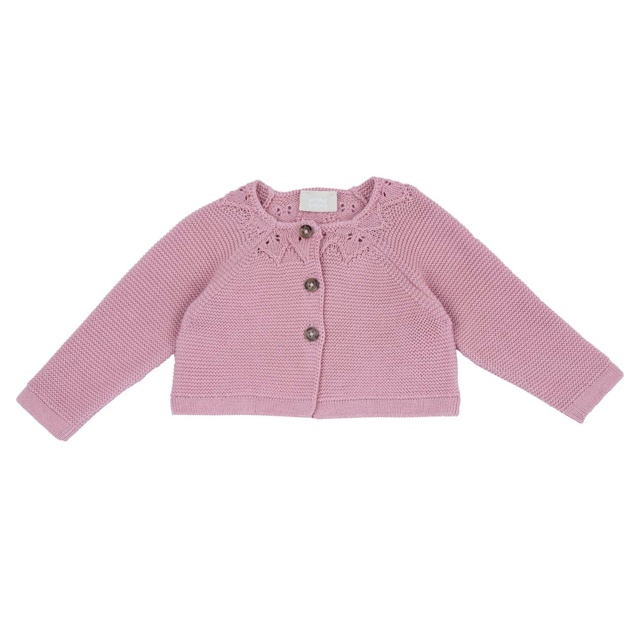 Cardigan con dettagli traforati