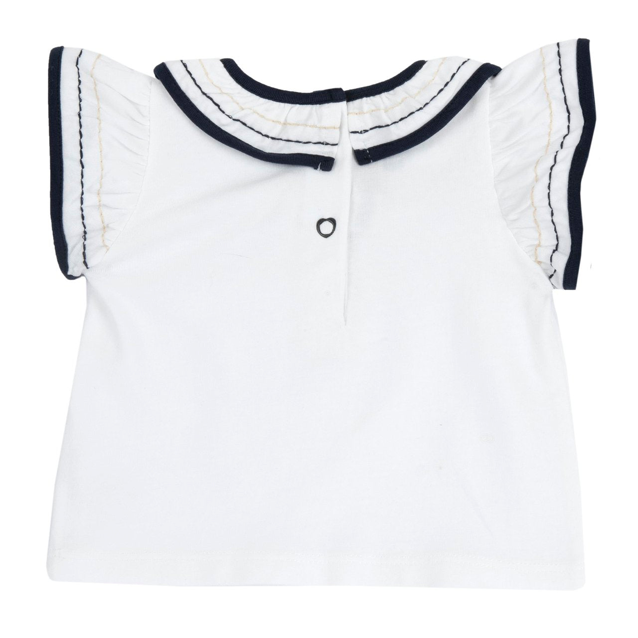 T-shirt con bordi a contrasto