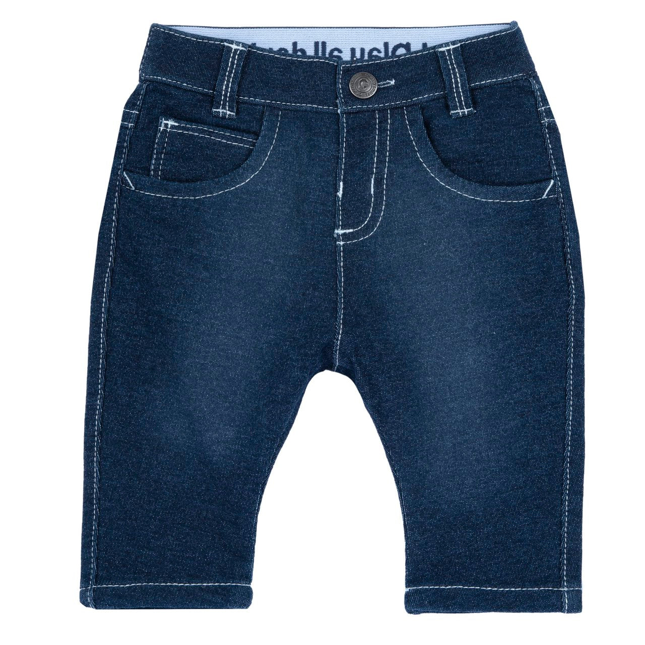 Pantaloni lunghi effetto denim