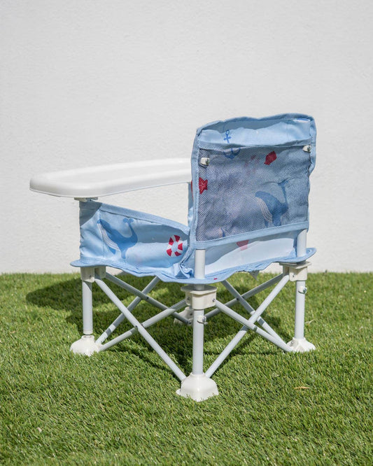 Seggiolone portatile azzurro