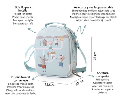 Borsa Termica 3D Tutete The Three Little Pigs Personalizzabile