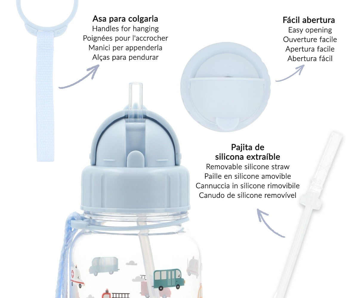 Borraccia Plastica City Cars