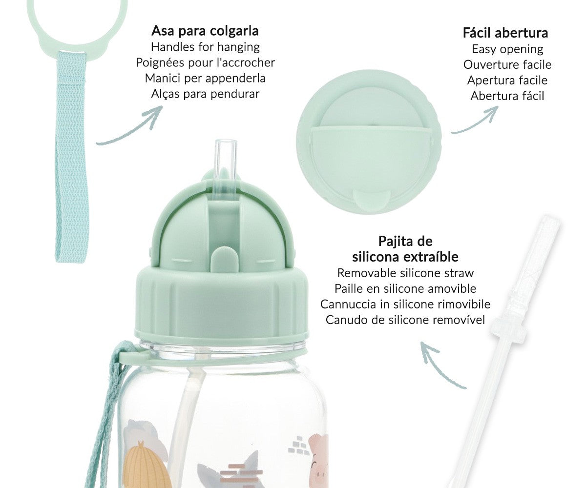 Borraccia Plastica The Three Little Pigs