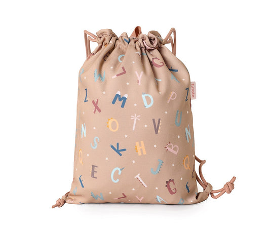 Sacca-Zaino Tela Tutete Funny Letters Personalizzabile