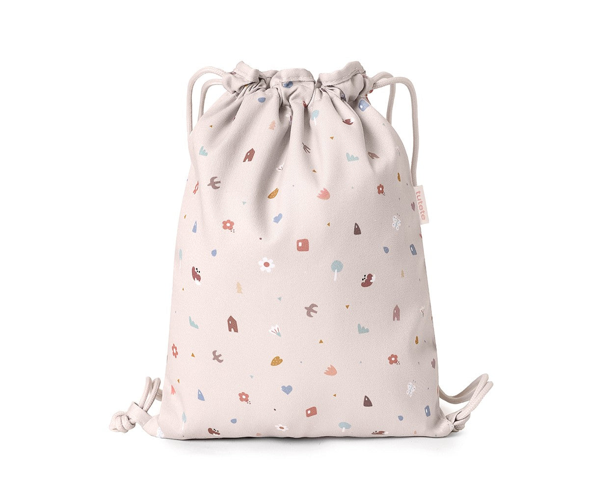 Sacca-Zaino Tela Tutete Geometric Nature Personalizzabile