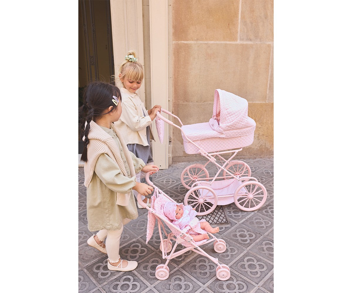 Carrozzina bambola vichy Monneka