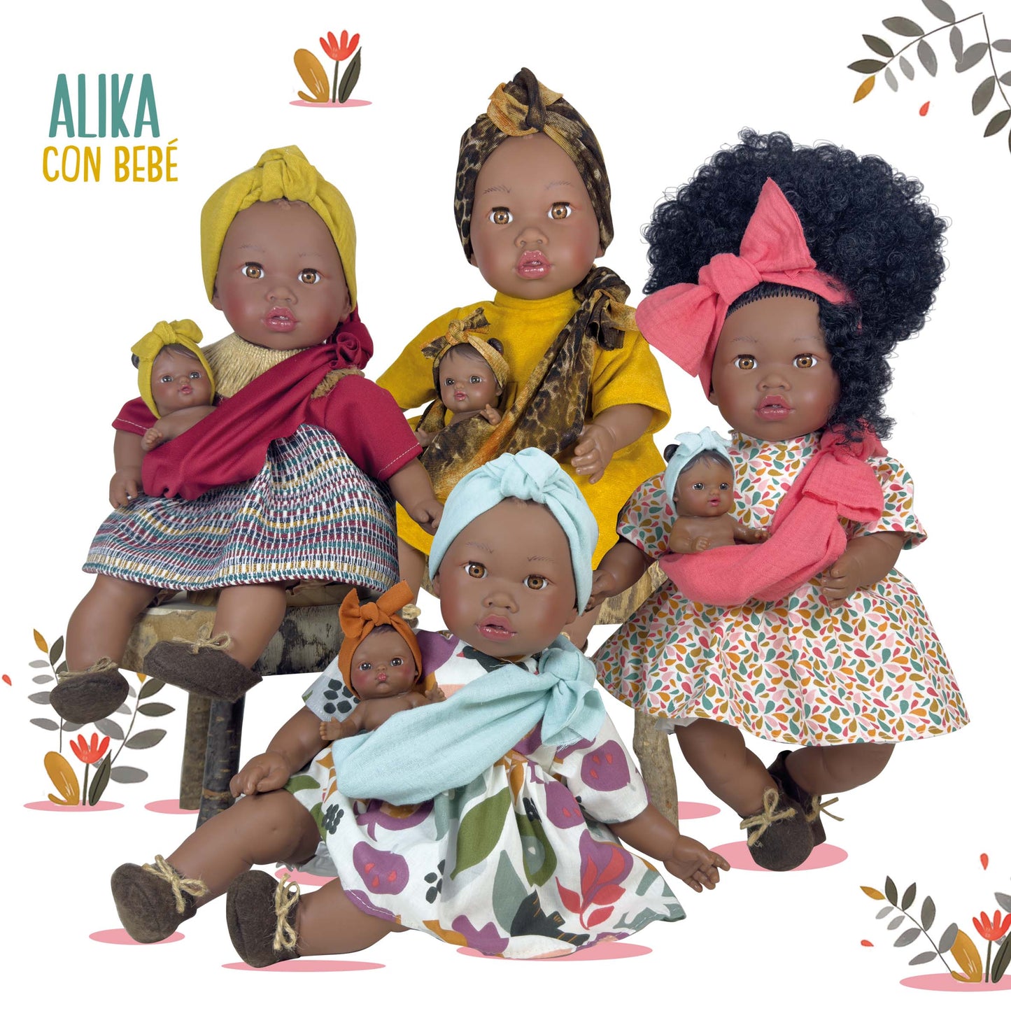 Bambola Alika con bambino