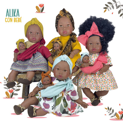 Bambola Alika con bambino