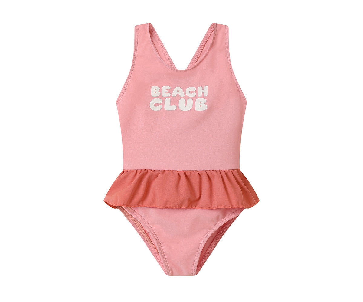 Costume Intero Incrociato con volant Stripes Bloom & Blush