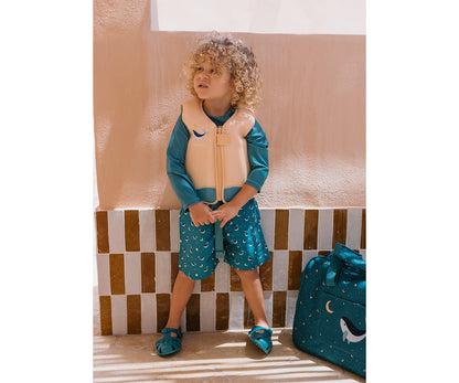 Boxer da Bagno Teal Whale
