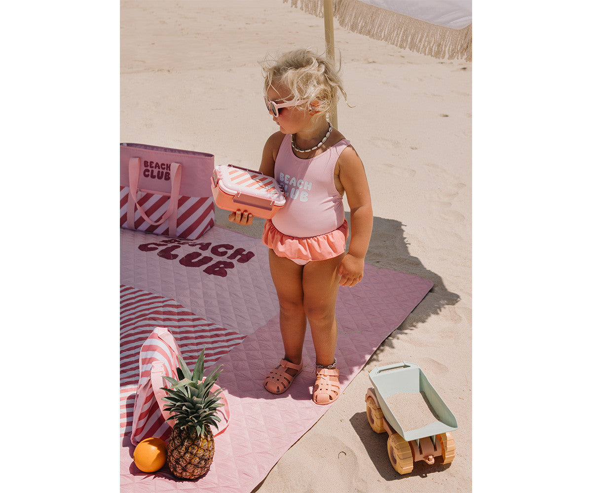 Costume Intero Incrociato con volant Stripes Bloom & Blush