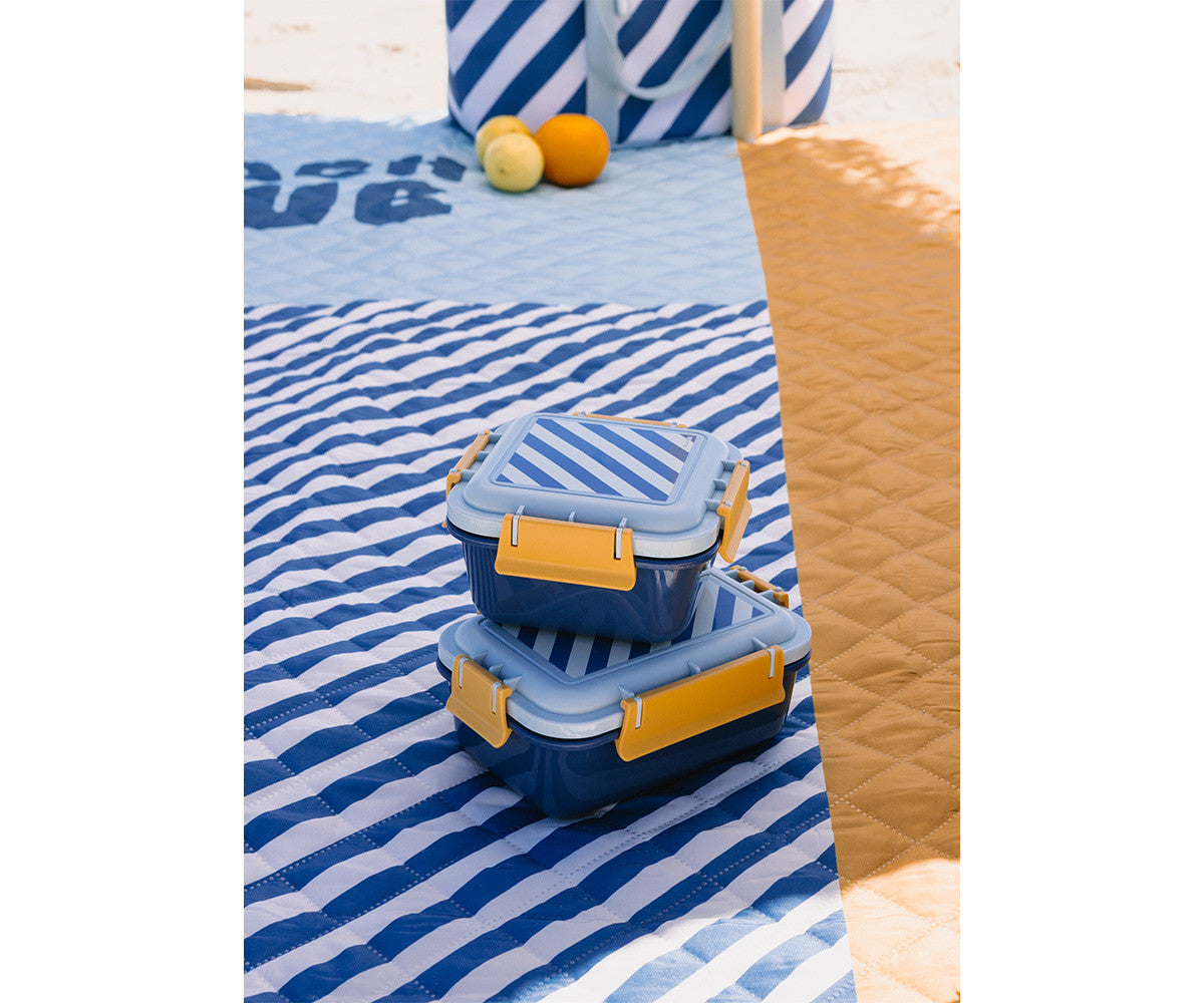 Lunch Box Monneka Stripes Blues & Beyond